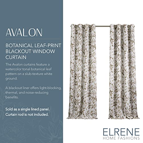 Blackout Linen Blend Window Curtain, 52 in x 84 in, Grey A984
