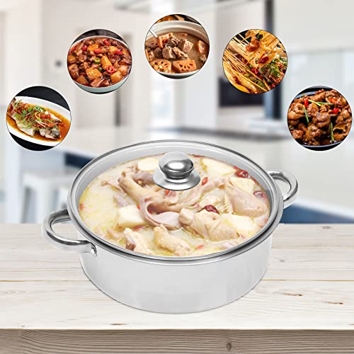 5-Tier Stainless Steel Steamer Set with Vented Glass Lid Y33846