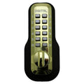 Bright Brass Mechanical Keyless Surface Mount Slide Deadbolt X38087