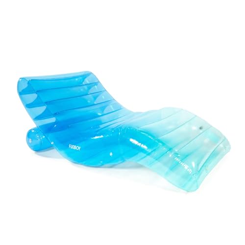 Giant Inflatable Blue Chaise Lounger Pool Float D473826