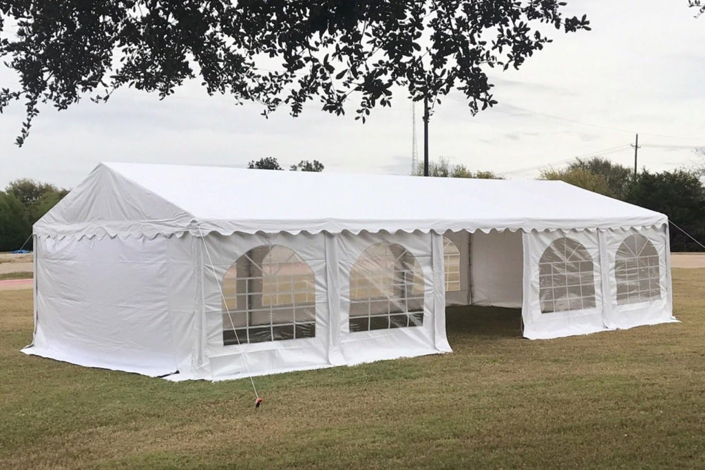 White Fire Retardant PVC Party Tent B53590