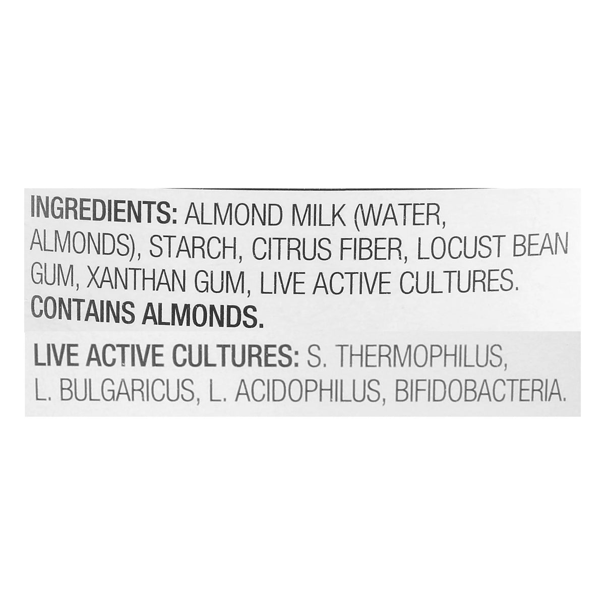 Plain Unsweetened Almond Milk Yogurt, 16 Ounce, 6 per case U27479