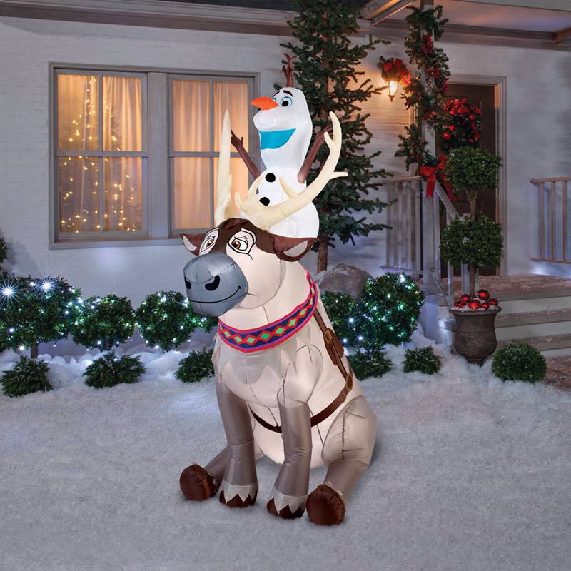 Inflatable Olaf Sitting on Sven D90089
