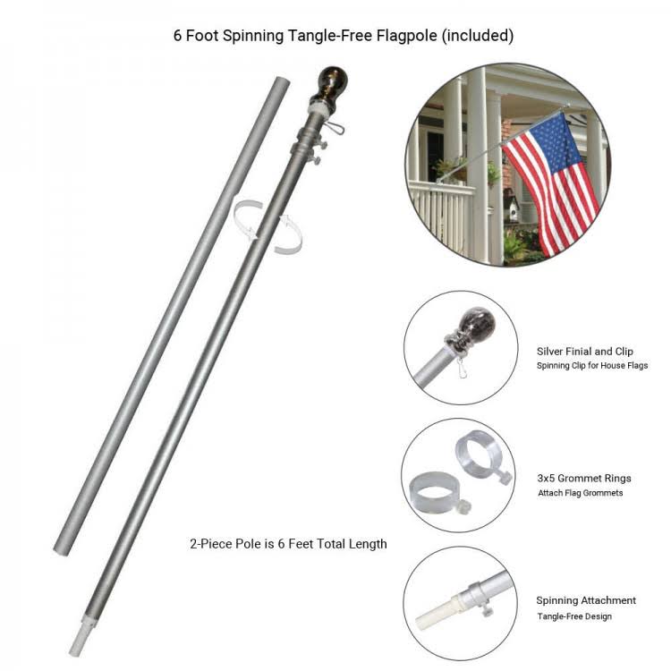 Flag Bracket and Pole Set A712