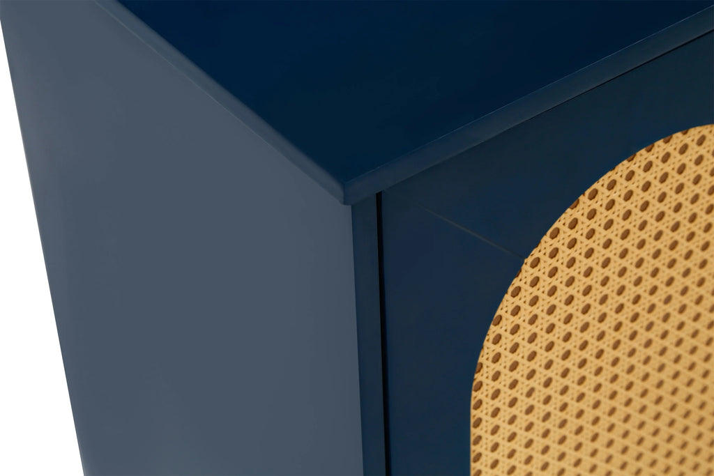 Rattan Storage Cabinet with Doors and Shelves C299