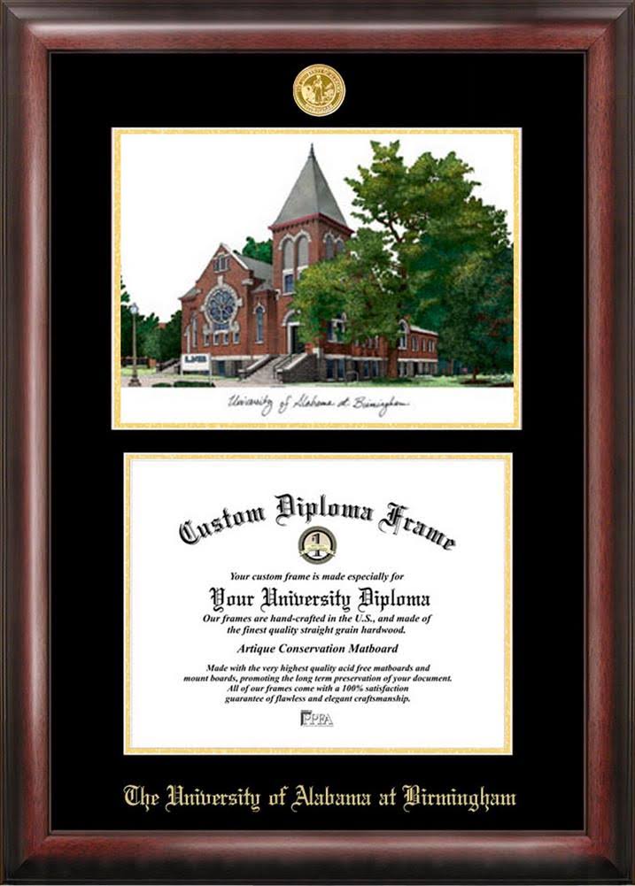 8.5x22 x 11x22 Gold Diploma Frame J33229