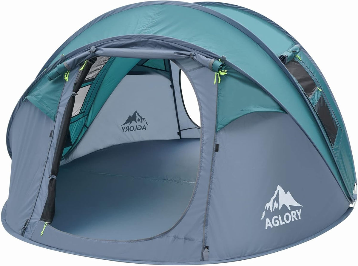 4-5 Person Pop Up Tent, Waterproof, 2 Doors J203063