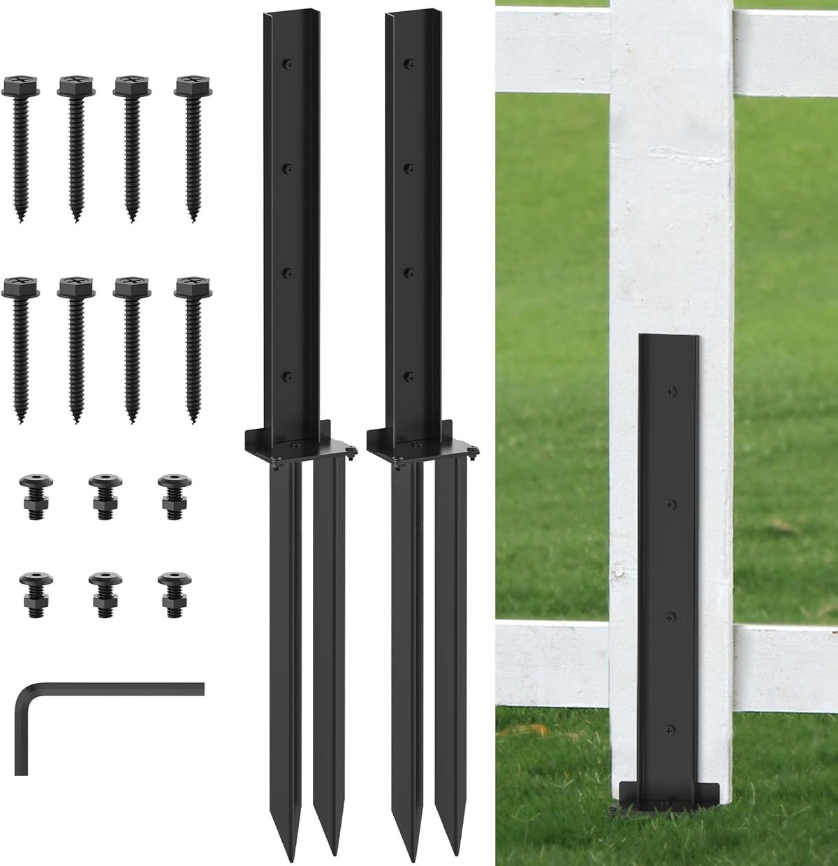 Heavy Duty Steel Fence Post Repair Kit Y367069
