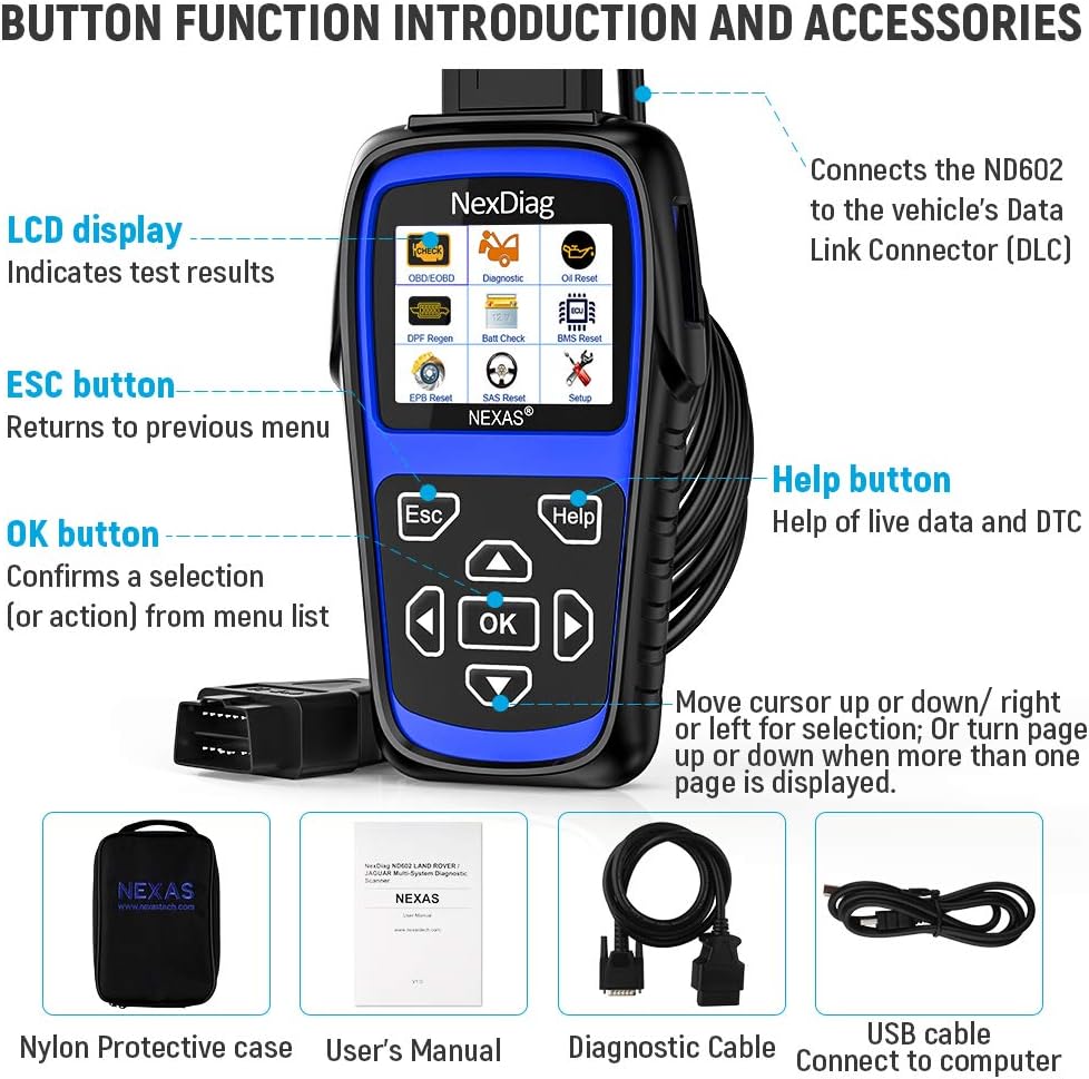 OBD2 Diagnostic Scanner for Land Rover/Jaguar H8402