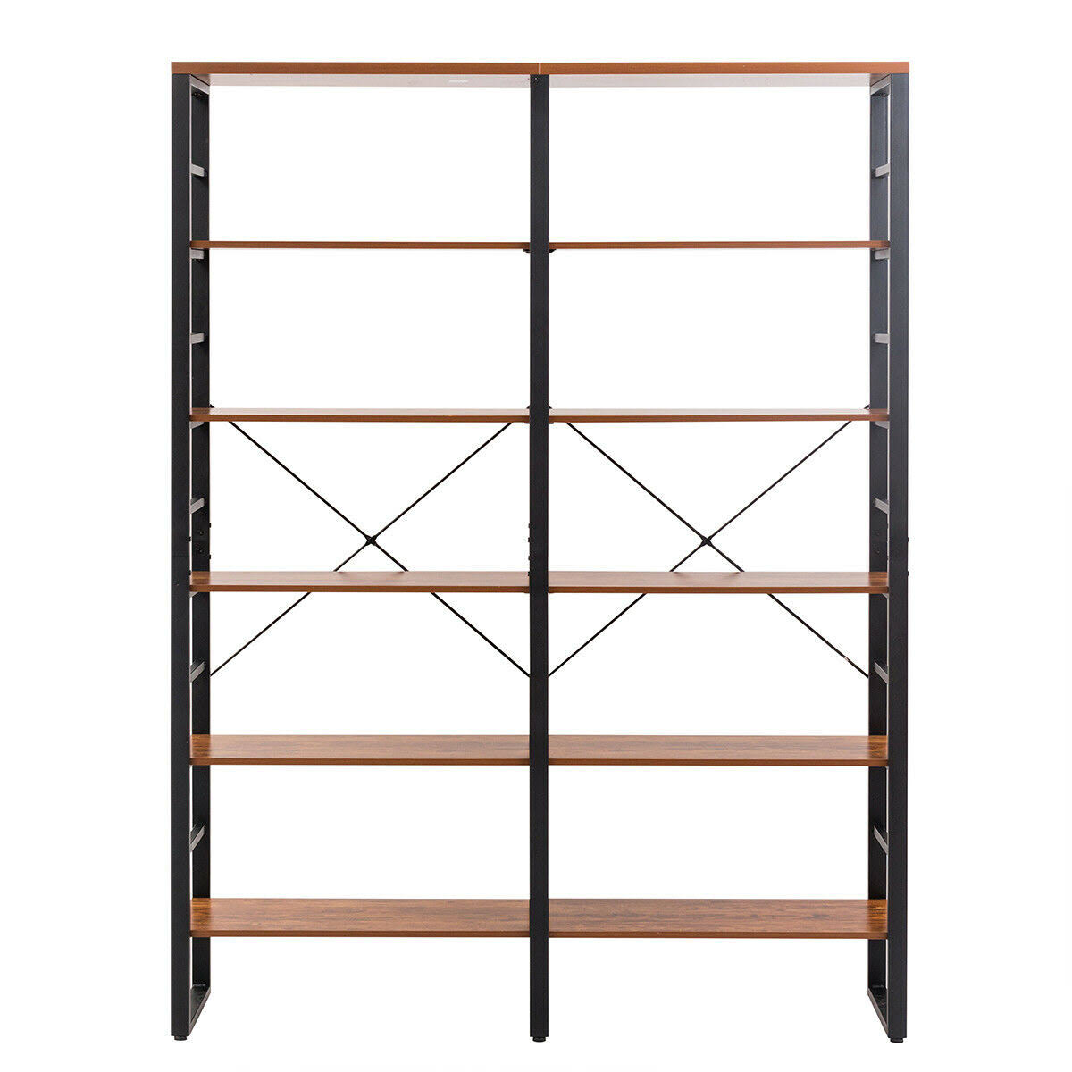 6-Shelf Bookcase Metal Storage Shelf T689919