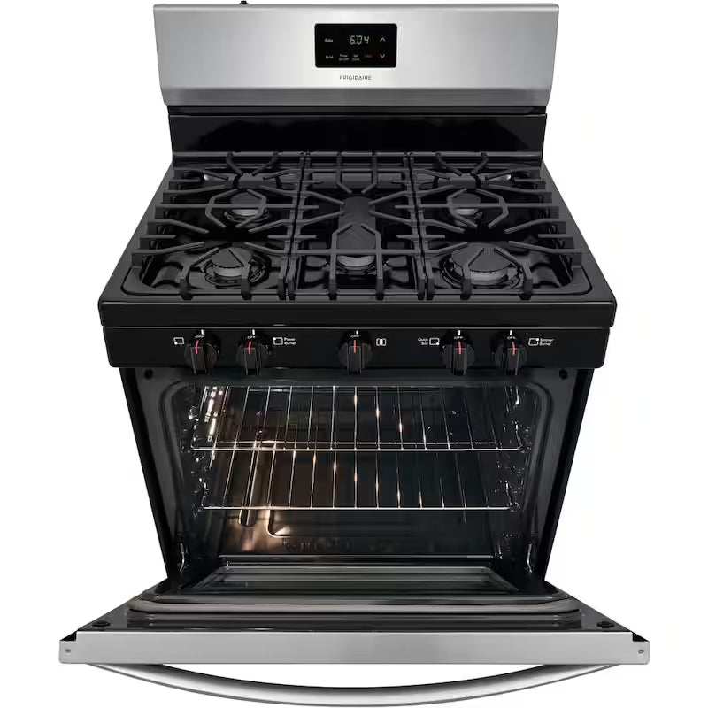 5 Burner Freestanding Gas Range in Stainless Steel S407