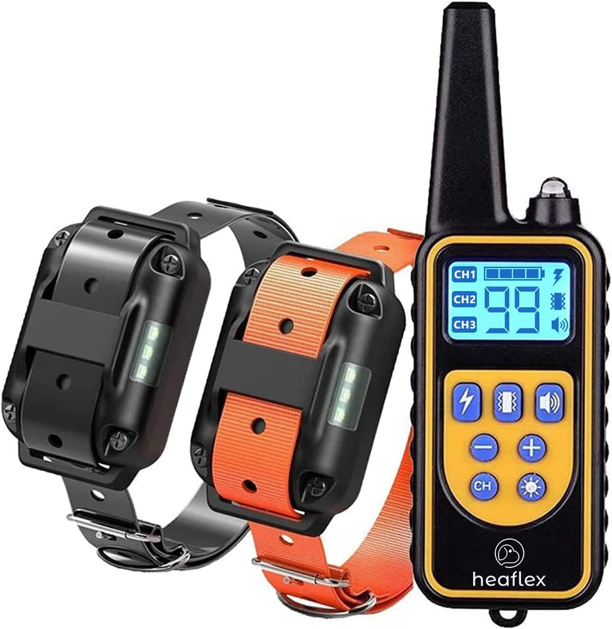 Waterproof Rechargeable Dog Training Collar Pack of 2 H68267