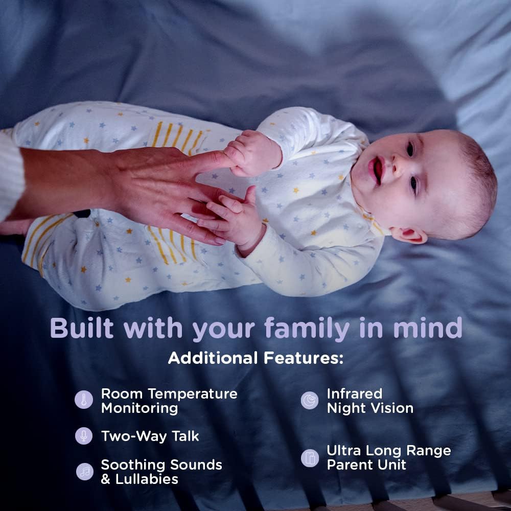 5 Video Baby Monitor with 2 Cameras, Night Vision W9127