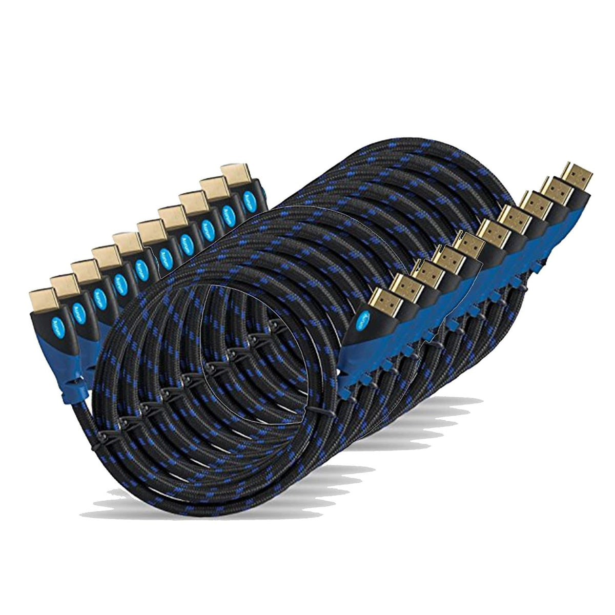 1.5 Ft Braided HDMI Cable with Ethernet, 5 Pack P8959