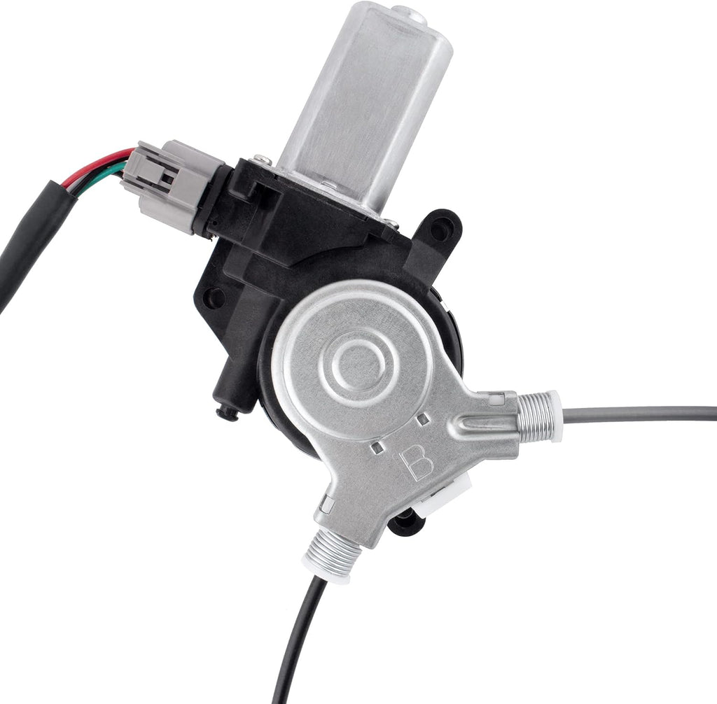 Front Left Driver Side Power Window Regulator with Motor for 2001-2005 Honda Civic 2 Door Coupe, Pack of 2 C490