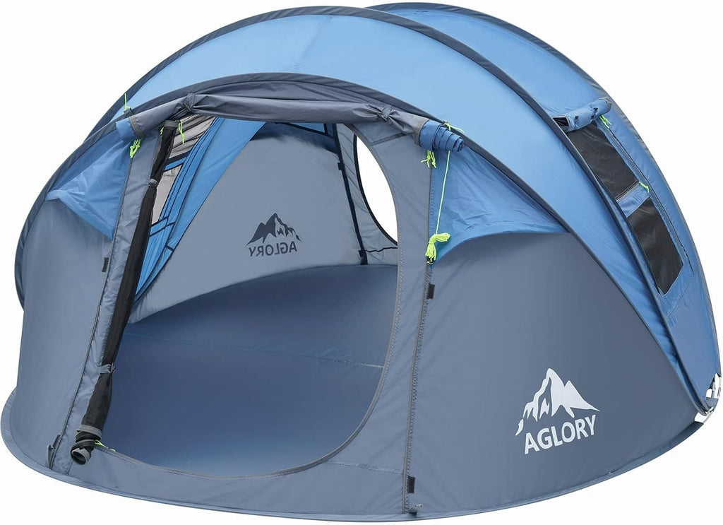 4-5 Person Pop Up Tent, Waterproof, 2 Doors J203063