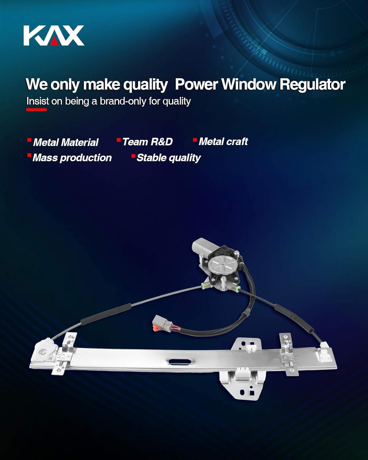 Power Window Motor and Regulator Assembly Front Left Driver Pack of 2 N415
