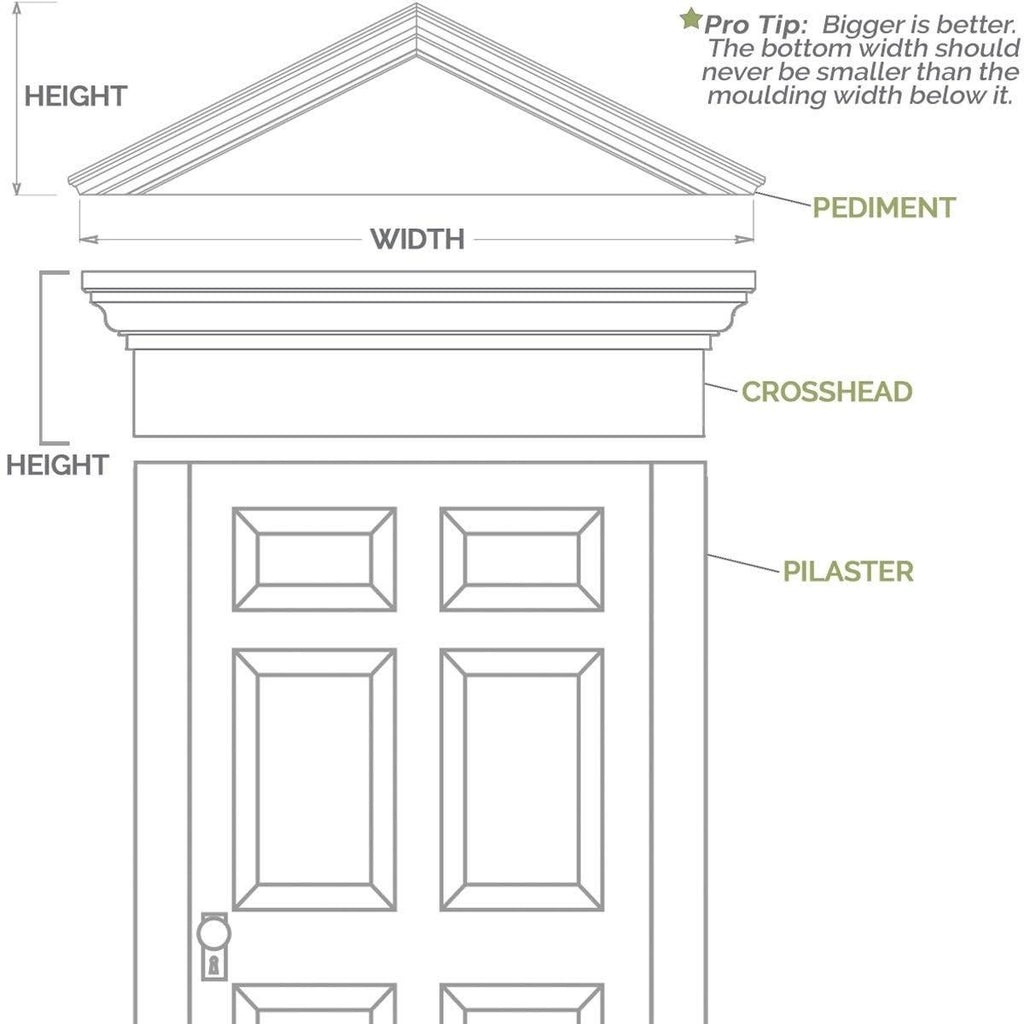 Two Equal Raised Panel PVC Pilaster T672