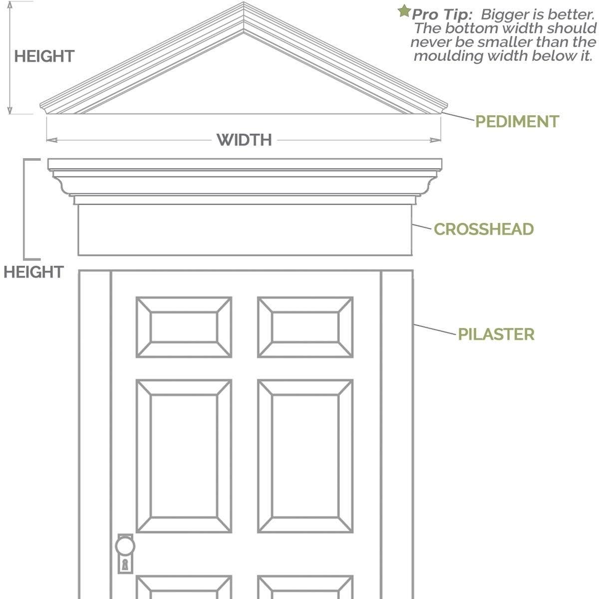 Two Equal Raised Panel PVC Pilaster T672