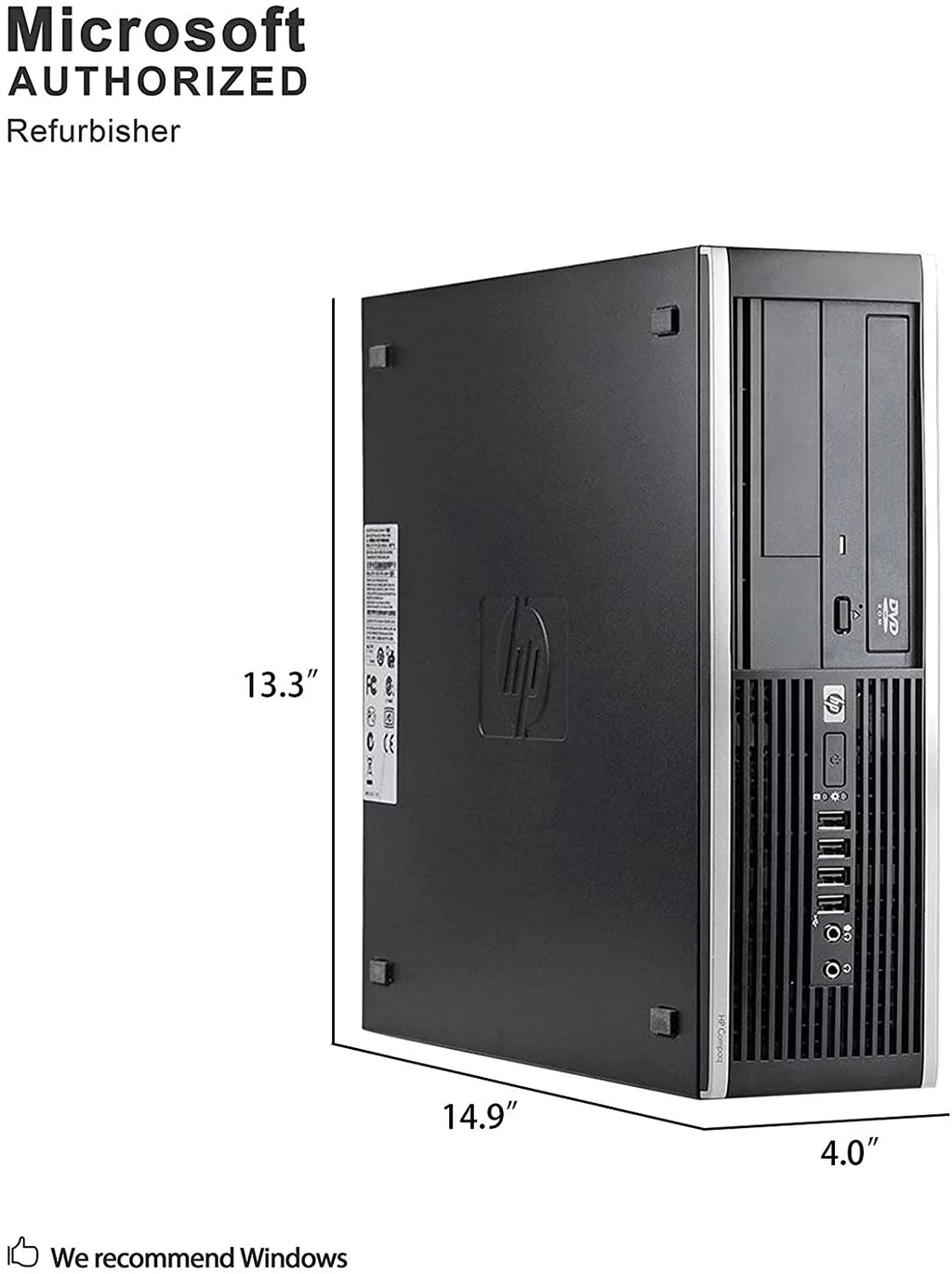 Pre-Owned Desktop Computer Tower PC Intel QuadCore i3 3.2GHz Processor 4GB RAM 2TB Hard Drive Windows 10 Pro With Keyboard And Mouse J2037