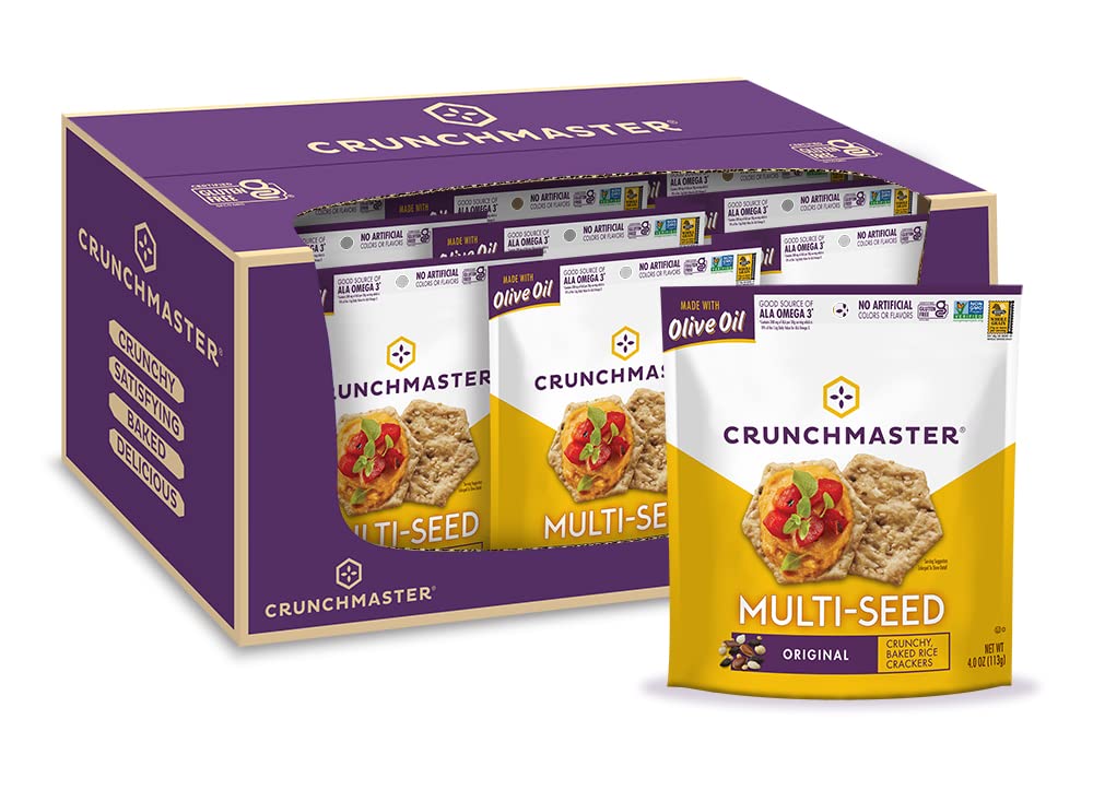 Multi-Seed Gluten-Free Original Crackers, 4 Ounce (Pack of 12) N76593