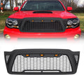Matte Black Mesh Grille with 3 LED lights M917