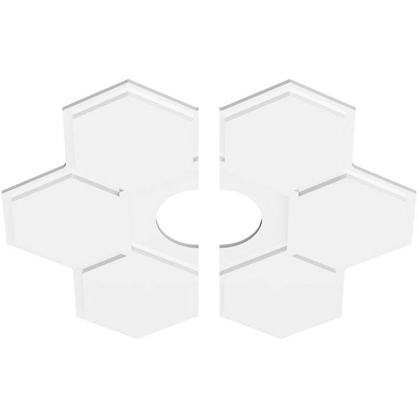 PVC Contemporary Ceiling Medallion Two Piece S67580