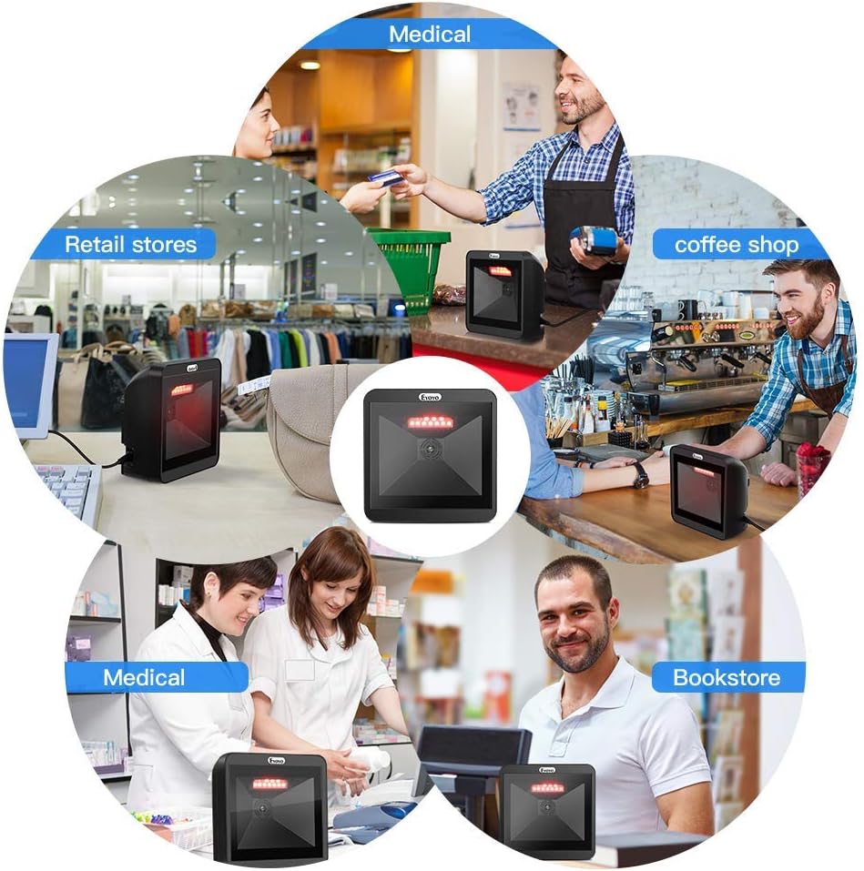 2D QR Barcode Scanner with Big Scan Window J4880
