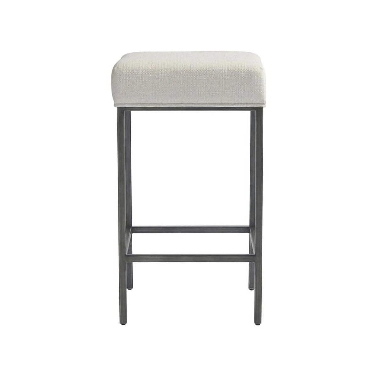 Modern Table with 3 Stools Gray Metal Wood Top J94958