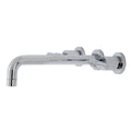 Polished Chrome 2-Handle Wall Mount Tub Faucet W7140