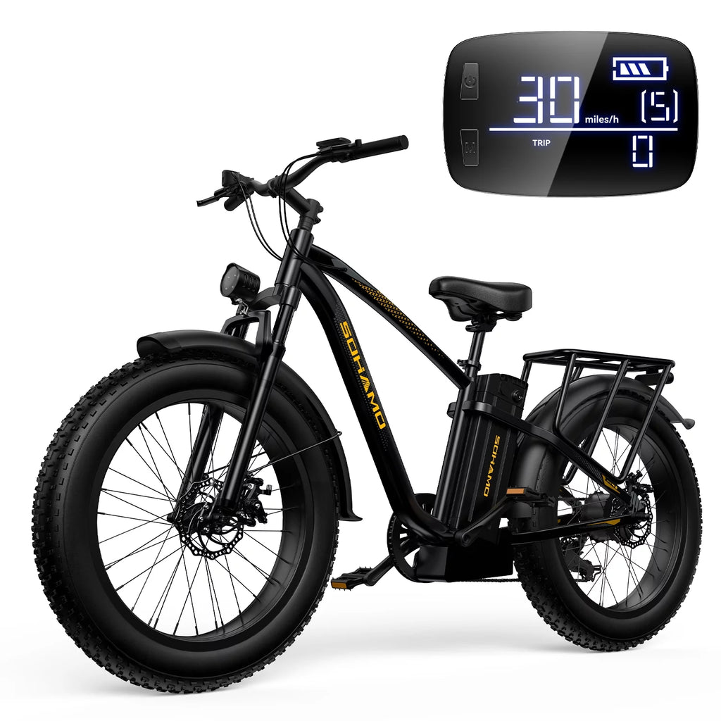 750W Fat Tire Electric Bike 26''x4'' 48V 15Ah E3203