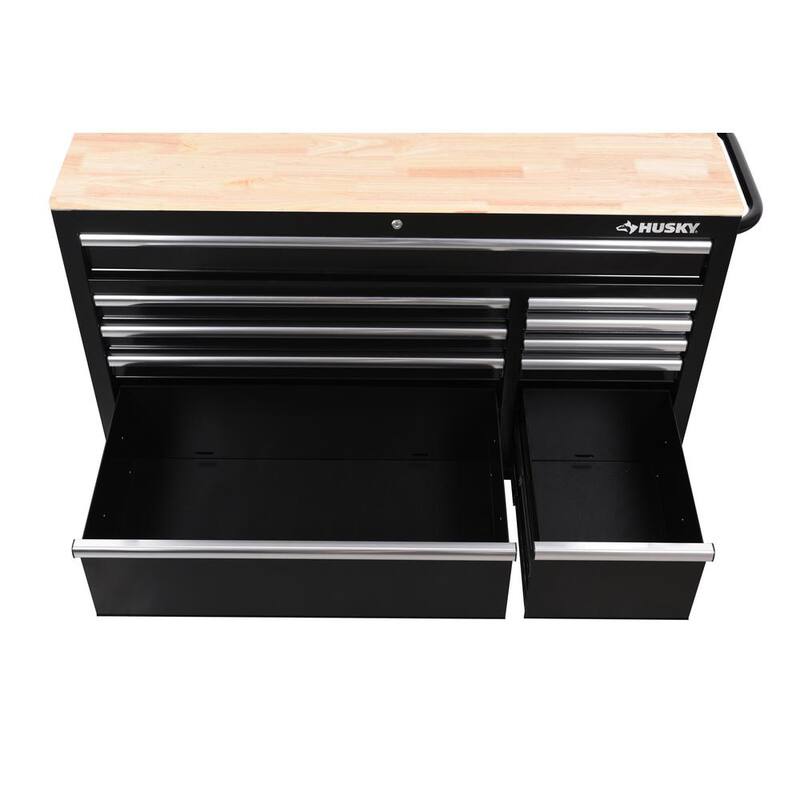 Black Mobile Workbench Cabinet G663