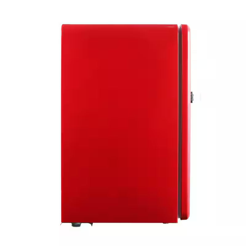 Retro Mini Fridge in Red with Freezer F168101