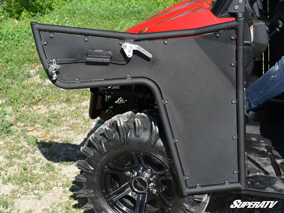 Aluminum Half Doors Powder Coated Black P409