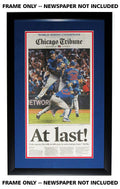 Newspaper Frame with Cubs Double Mat D3453