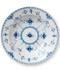 Blue Fluted Half Lace Rim Soup Bowl O110063