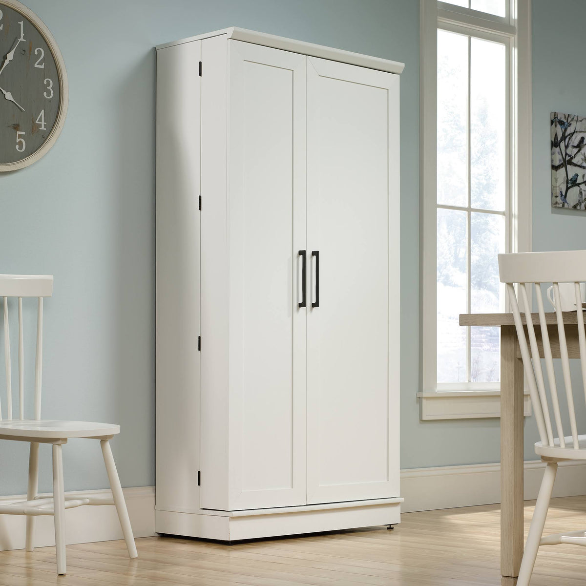Soft White Storage Cabinet Y2927