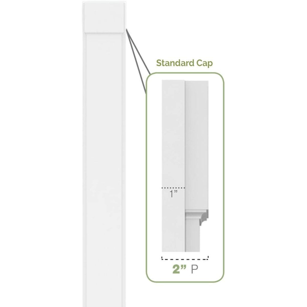 Two Equal Raised Panel PVC Pilaster T672