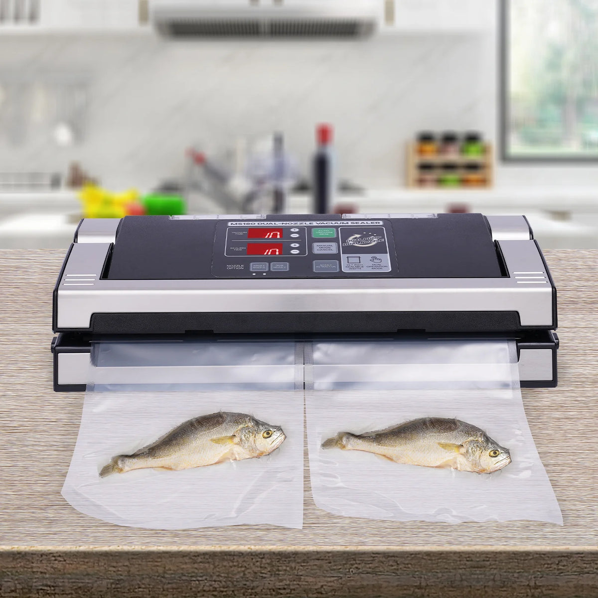 Double Pump Vacuum Sealer with 15.75'' Heater Bar O660