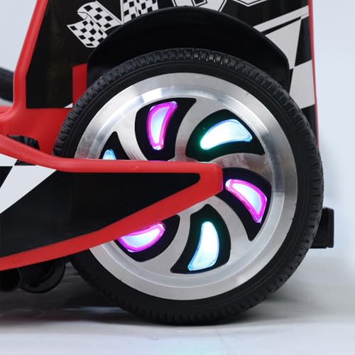 36v Electric Drift Kart with Adjustable Body Length, 3 Speed Mode, 350w Motor, Max Load 187lbs, Max Speed 16 Mph B884