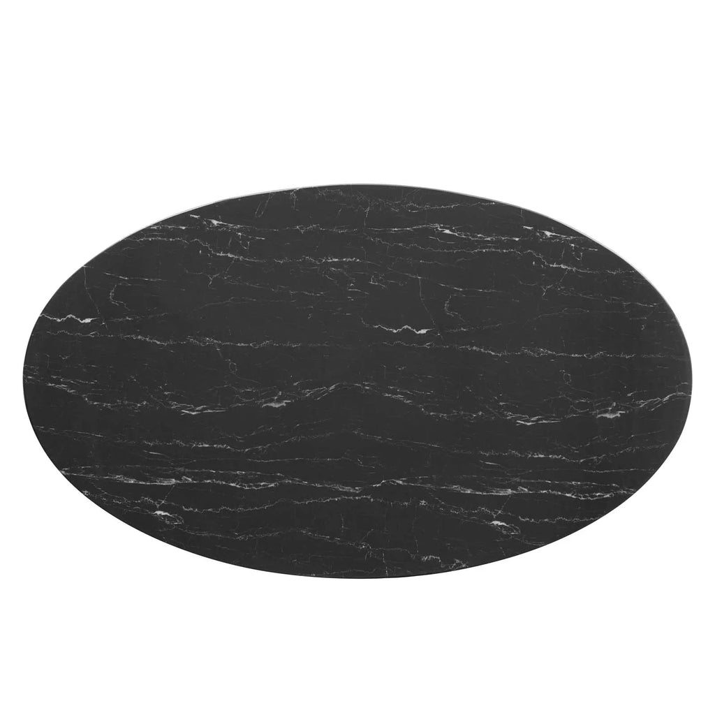 60" Oval Artificial Marble Dining Table O91401