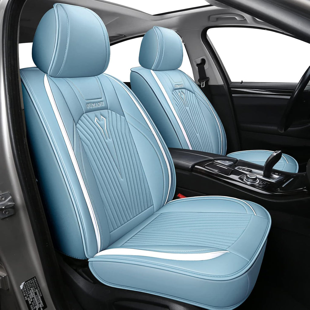 Pink PU Leather Car Seat Covers Full Set S165