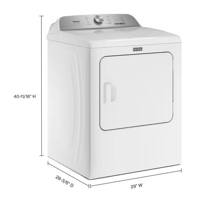 7.0 cu. ft. Vented Electric Dryer in White U7865