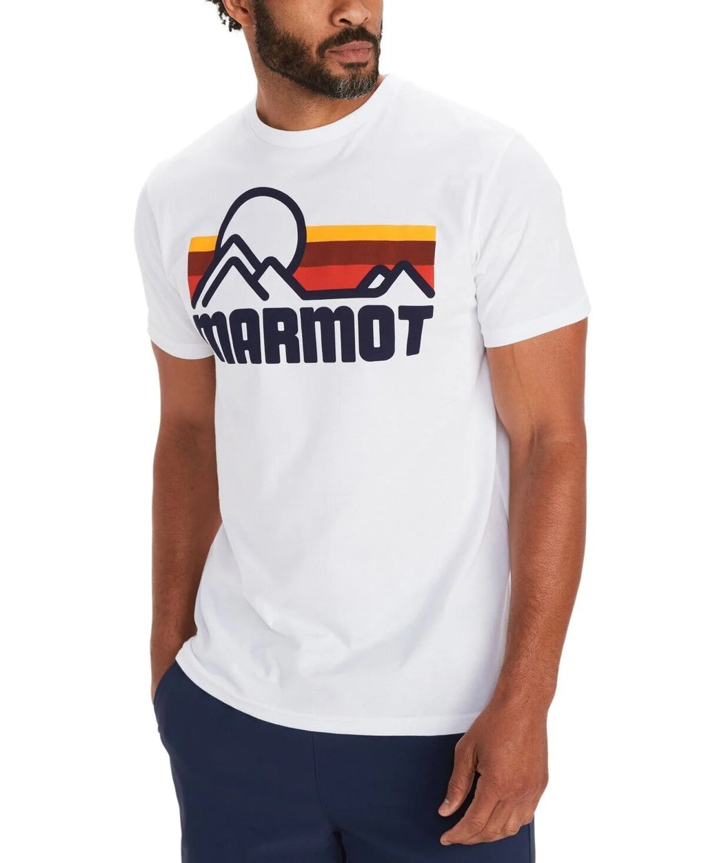 White Organic Cotton Short-Sleeve Graphic Tee D903