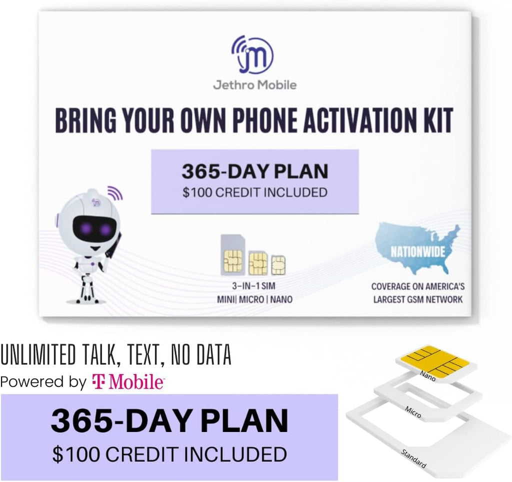 Mobile Phone Plan for 365 Days - Unlimited Talk and Text L7415