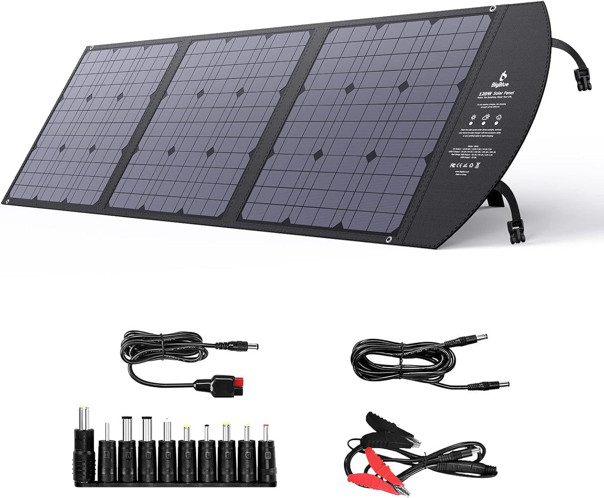 100W ETFE Portable Solar Panel with Kickstands, IP65 Waterproof I3638