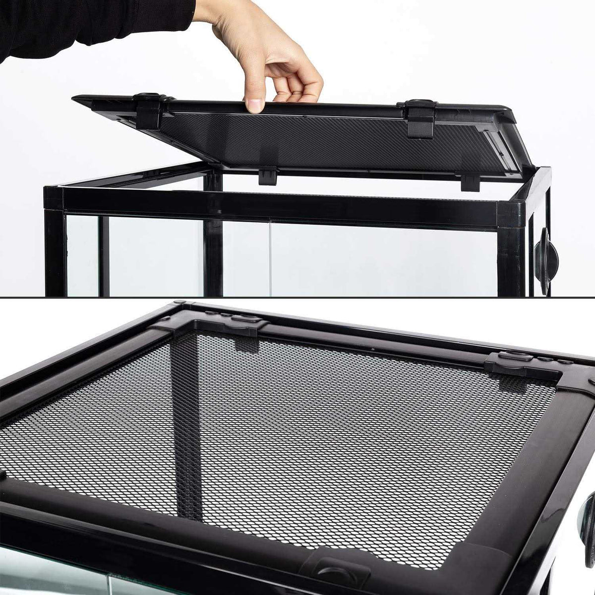 Reptile Glass Terrarium 18 x 18 x 24 Front Opening G2640