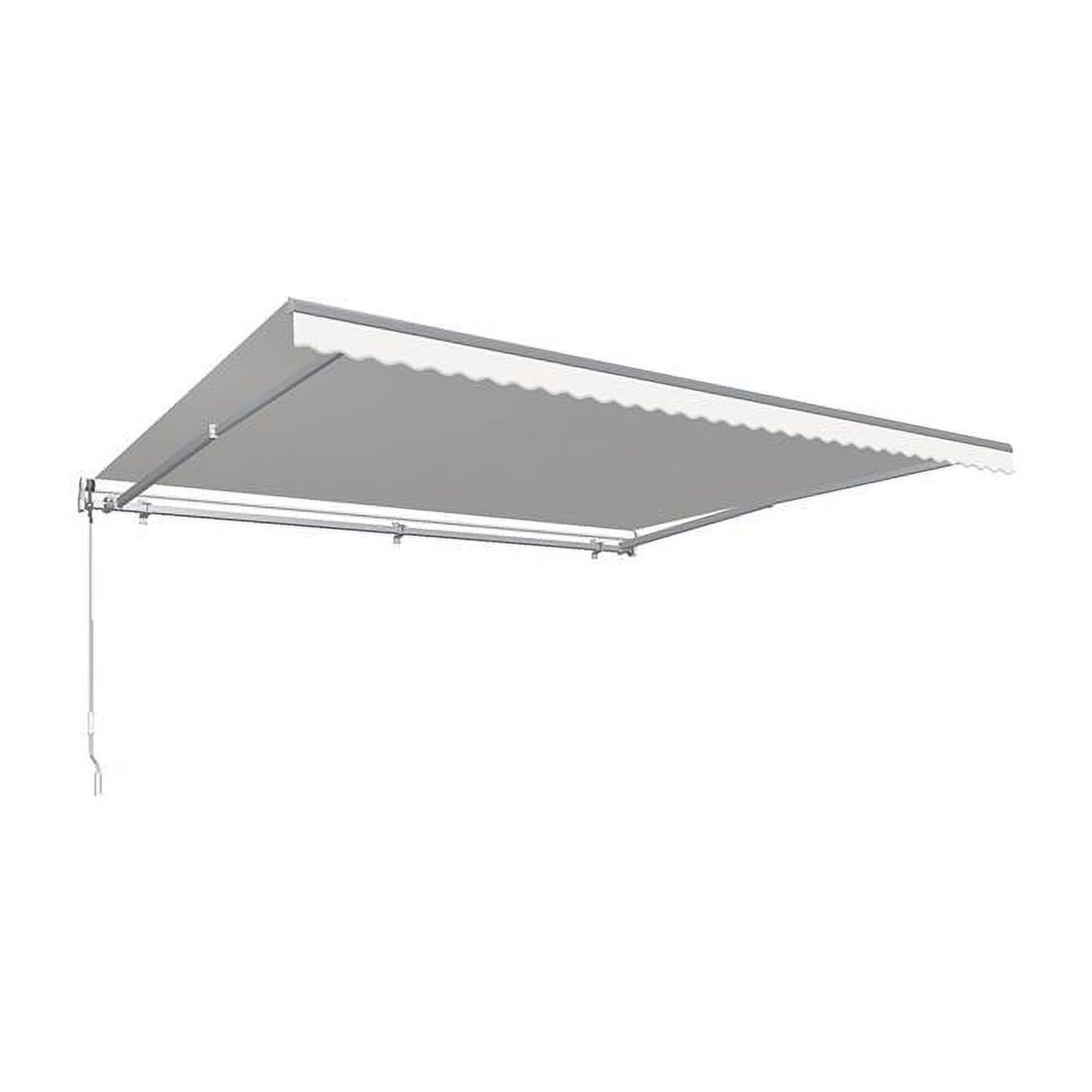 16 ft. Retractable Awning with Remote, Off White F691