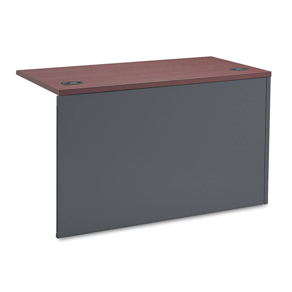 Mahogany Charcoal Left Return Desk D777888