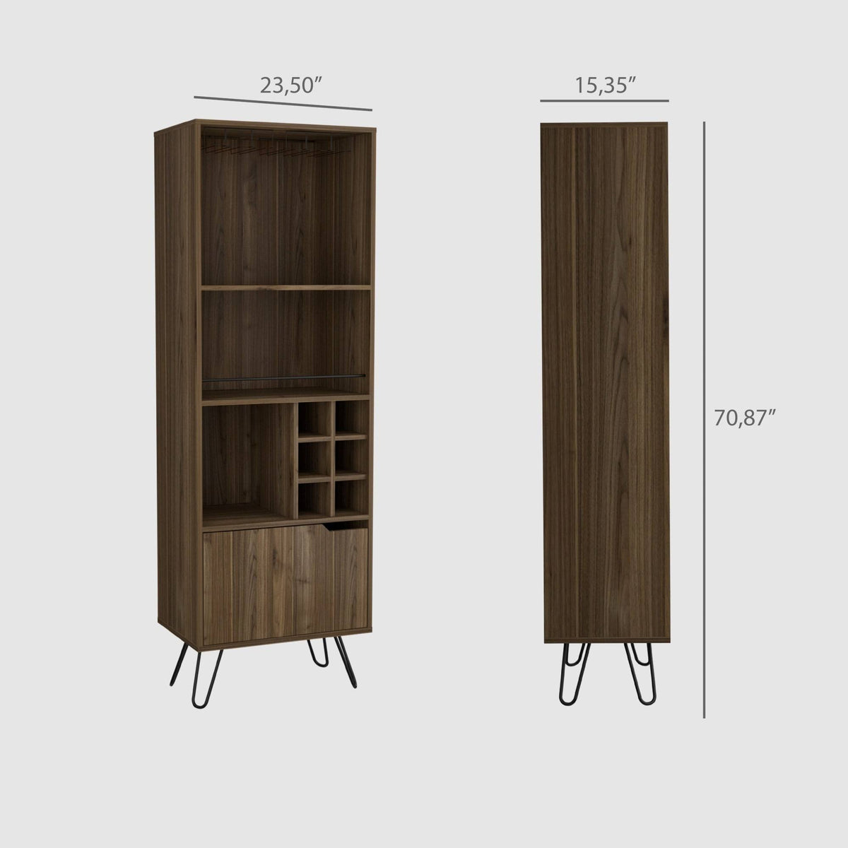 Mahogany High Bar Cabinet T940